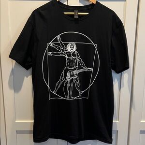 Gildan Black Tee Guitar Hero Size L